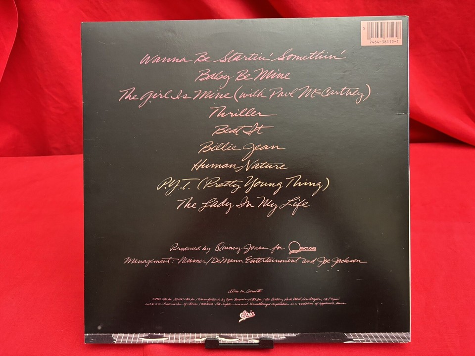 Michael Jackson Thriller *NEAR MINT* Vinyl LP Rare Cover Error 1st