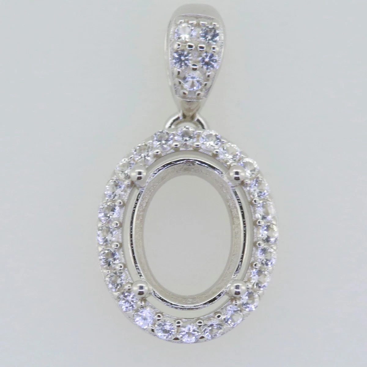 Semi mount pendant best sale settings