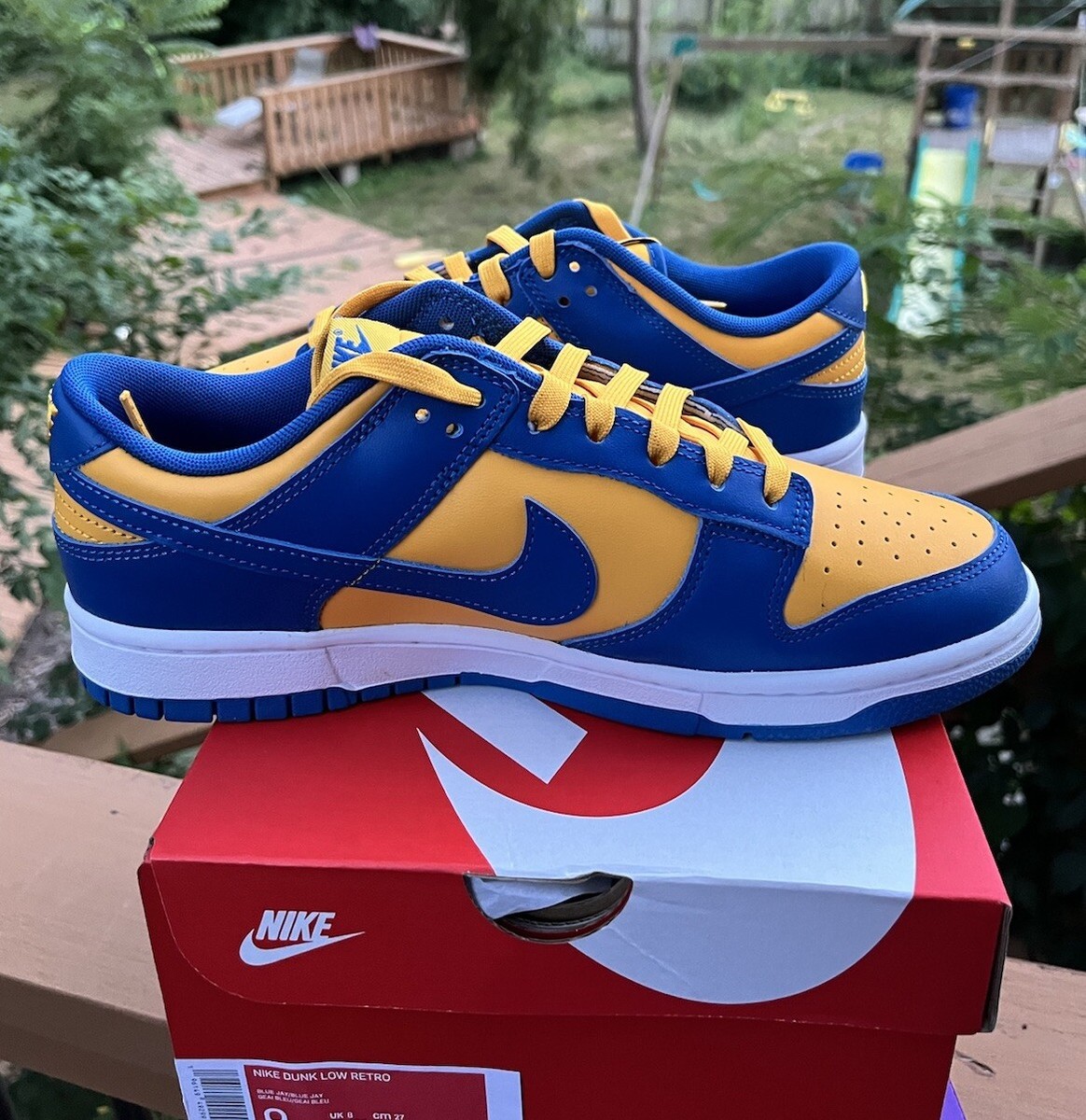 Nike Dunk Low UCLA Men's Size 9 DS Blue Jay Yellow Gold