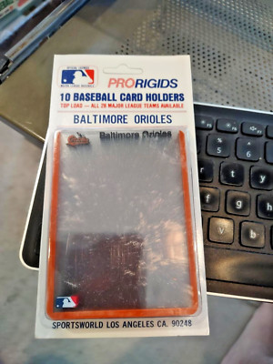10 NEW Trading Card Top Loaders Plastic Load Toploader Baltimore Orioles Sealed