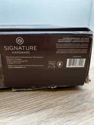 #ad #ad Signature Hardware Rigi Pressure Balanced Shower Only Trim Less Valve Black $209.99