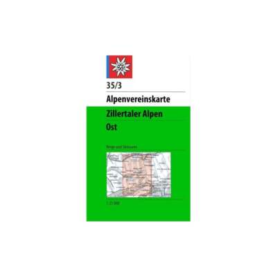 Österreich/Italien 1:25k Zillertaler Alpen 35/3: Ost (Wander- und Skirouten)