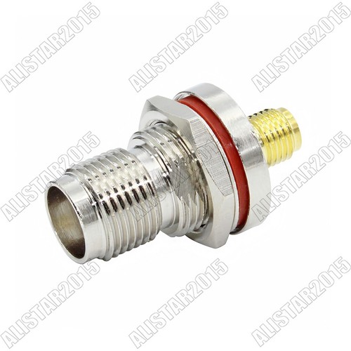 2x SMA Female to TNC Female Jack Bulkhead O-Ring RF Adapter Antenna Connector - Picture 6 of 7