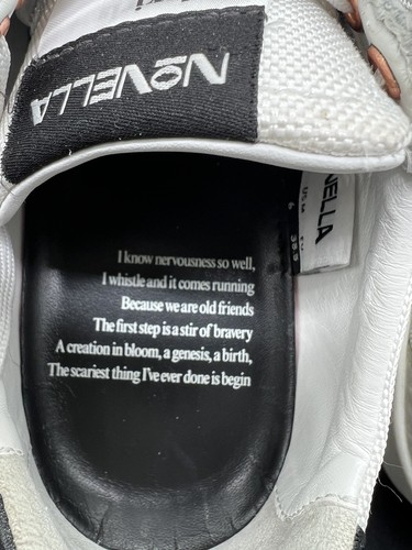 RARE NOVELLA 2020 SHOES Love Poem By RUDY FRANCISCO The Slam Poet W 7.5 M 6.0 - Picture 8 of 15