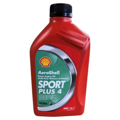 Shell AeroShell Oil Sport Plus 4 1 Liter, Flugzeug Motorenöl, Motoröl, JASO MA