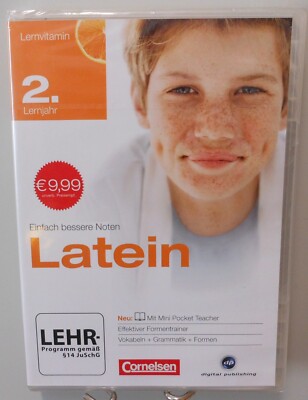 Latein Software Schule PC CD-ROM 2.Lernjahr Teacher Lernen Nachhilfe #T237A