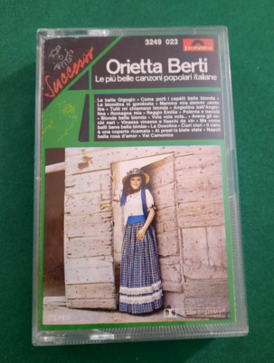 MUSICASSETTA Orietta Berti   Le Più Belle Canzoni Popolari Italiane OTTIMO STATO