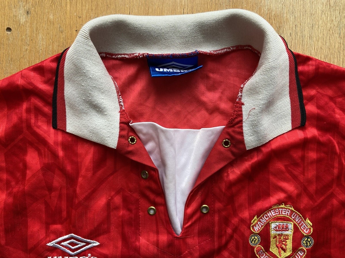ウェア UMBROManchester United 92-94 home kit 92-94 Manchester United Umbro Home Shirt Genuine | eBay
