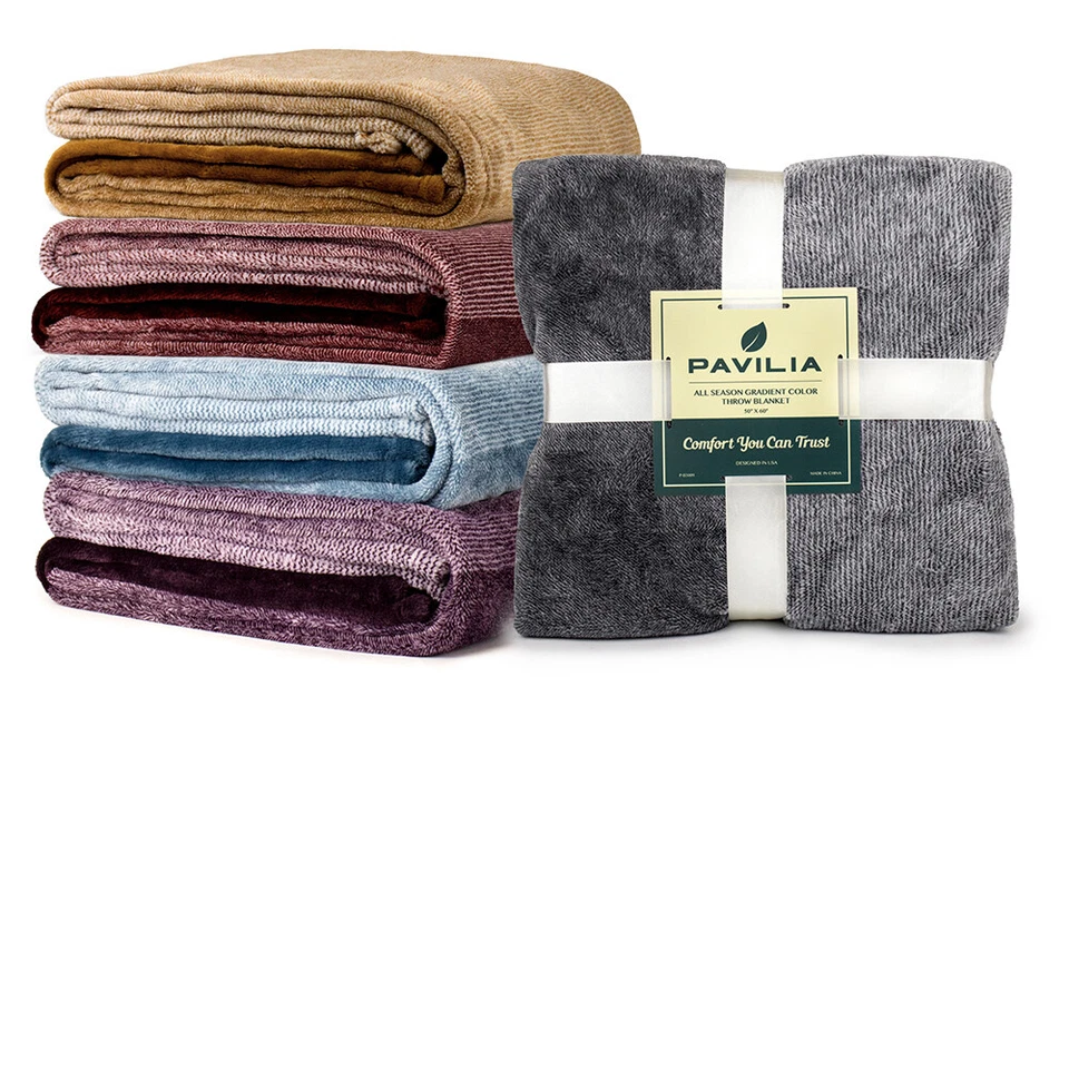 Manta cálida de microfibra suave y ligera para sofá sofá cama silla Foto 2 de 3