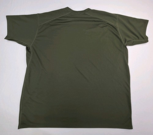 2 XGO Camicia Uomo 2XL Logo Manica Corta Girocollo AcClimate Dry SPF 35 Verde - Foto 10 di 11