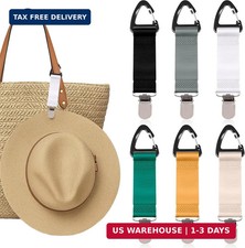 6 Pcs Hat Clip for Travel on Bag, Beach Vacation/Cruise Essentials Hats Holder,