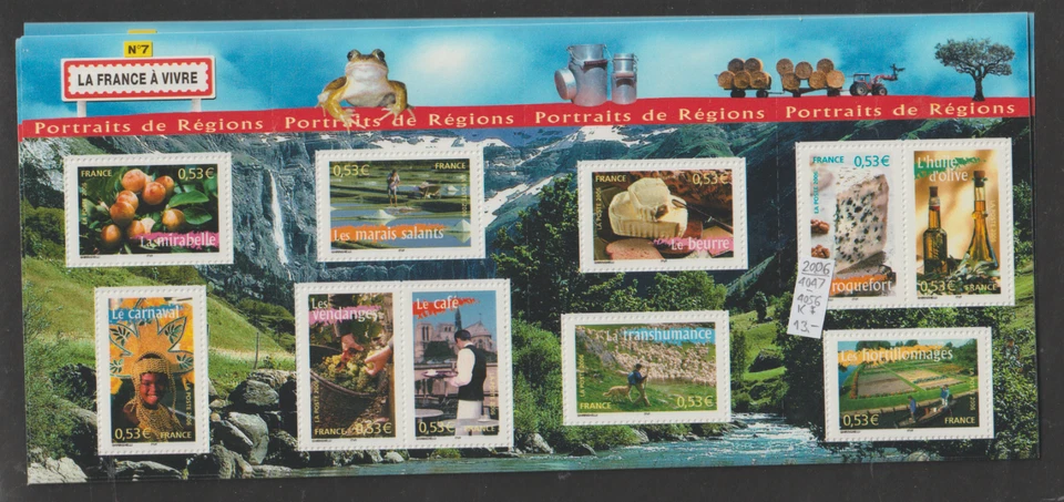 Frankreich Kleinbogen 4047-4056 (Regionen Frankreichs 2006) postfrisch - Bild 1 von 1