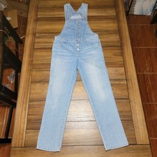 Children's Place Girls Denim Jeans Overalls w/ Button Front - Size 10