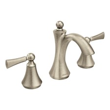 Moen TV4520BN Wynford Two-Handle Widespread Lavatory Faucet, Brushed Nickel
