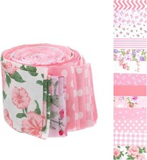 "42Pcs Jelly Roll Fabric Strips Soft Cotton Quilting Fabric 2.5 x 20 Inch Pre-..