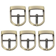 5 Pcs 0.7 Inch Adjustable Single Prong Buckle Belt Buckle, Bronze