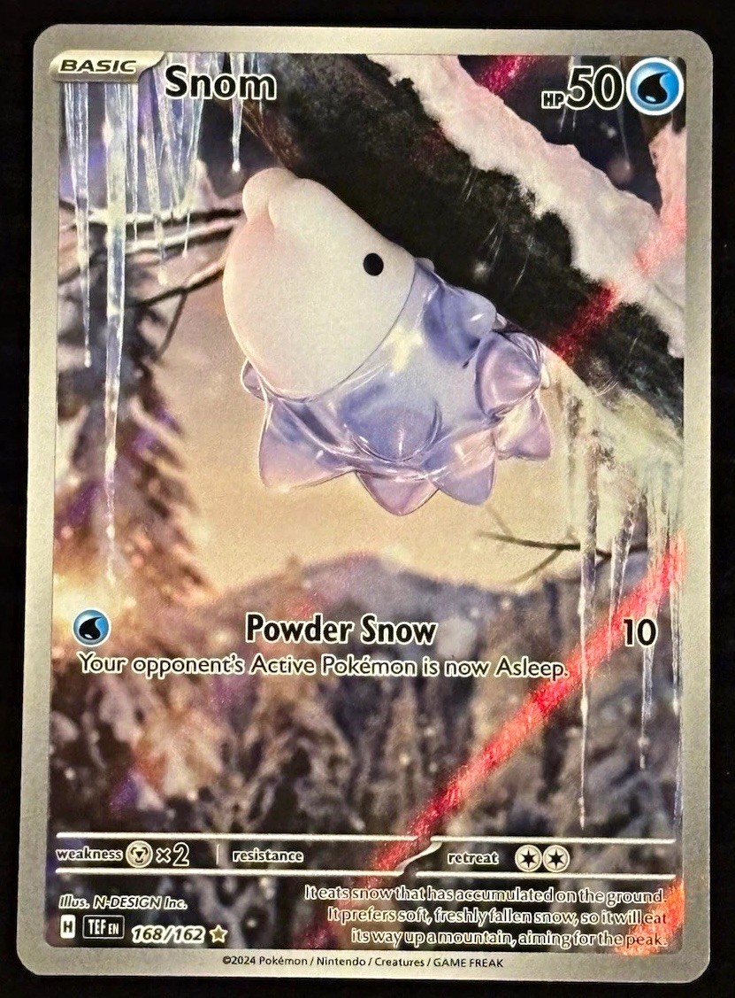 Snom 168/162 2024 Pokemon Temporal Forces Illustration Rare Holo - NM