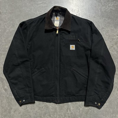 Carhartt デトロイトジャケット J01 Black Vintage Carhartt J01 BLK Detroit Jacket Blanket Lined Black USA