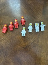 Vintage LEGO Miniature Figurines Space Cadets Lot of 8 In Good Condition