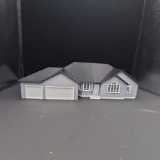 Updated!-1:64 Ranch with 3 Car Garage, grey, black roof, removable roof