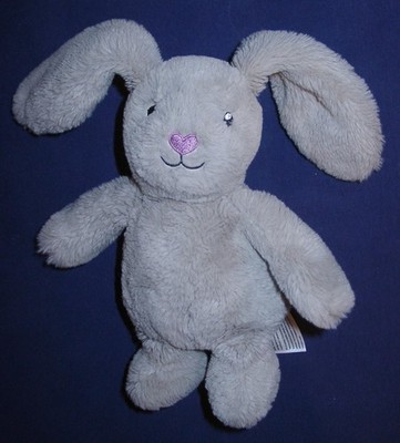 TCM Tchibo Hase grau rosa Herz-Nase ca 24 cm sehr guter Zustand