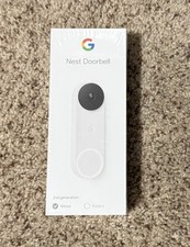 Timbre Google Nest con cable 2da generación Blancanieves nuevo sellado video timbre inteligente