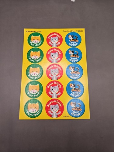 Purr-fect Pets/Cinnamon Stinky Stickers, 15 ct. Trend Enterprises Inc. T-83434