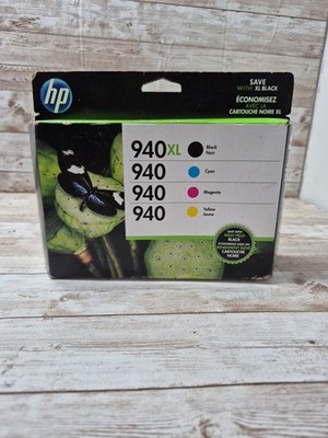 HP OfficeJet 940XL Combo Pack Black/Cyan/Magenta/Yellow NEW Sealed Exp 01/2023