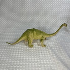 1985 Vintage Imperial Brontosaurus Dinosaur Figure Toy Green Dino