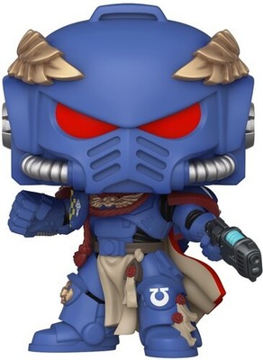 Funko POP! Games: Warhammer 40k - Ultramarines Captain [New Toy] Vinyl Figure,