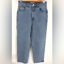 Everlane women  s the way high wide leg light wash denim jean size 26