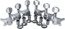 Guyker Guitar Locking Tuners 3L 3R Handed - 1:18 Lock 3L 3R, Chrome