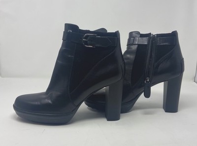 Luxury TOD S Black Leather Ankle Boots Women s Size US 8/EU 38 1/2