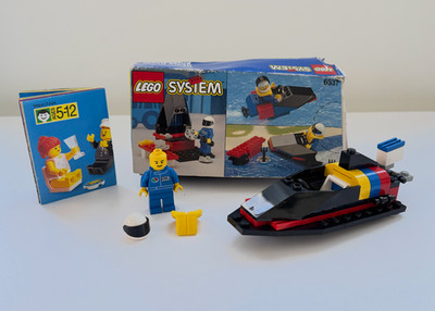 Vintage LEGO 1994 System Hydro Racer 6537 (Incomplete) with RARE Mini Catalog!