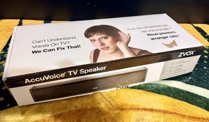 ZVOX AccuVoice AV200 TV SoundBar Speaker W/Hearing Aid Technology.