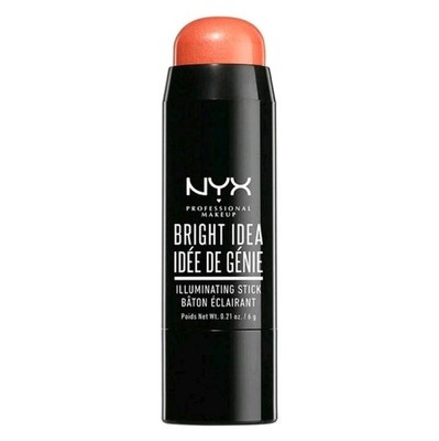 NYX Brand ~Bright Idea Illuminating Stick ~Coralicious 0.21 oz BIIS02 New Sealed