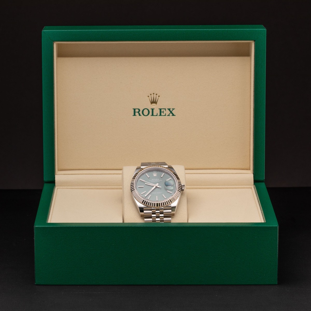 Rolex Datejust Watch Mint Green Dial 41mm 126334 2026 Brand New