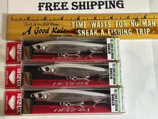 3 YO-ZURI HYDRO MONSTER SHOT 110=4-3/8"=1-3/4oz-WHITE SILVER COLOR FISHING LURES