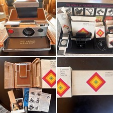 Vintage 1973 Polaroid SX-70 Land Camera Box Case Complete Accessory Kit Untested