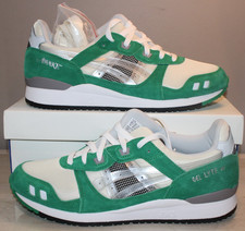 ZAPATOS PARA HOMBRE ASICS GEL-LYTE III OG AWAKE PANDERETA BLANCO/VERDE TALLA 11 NUEVOS EN CAJA
