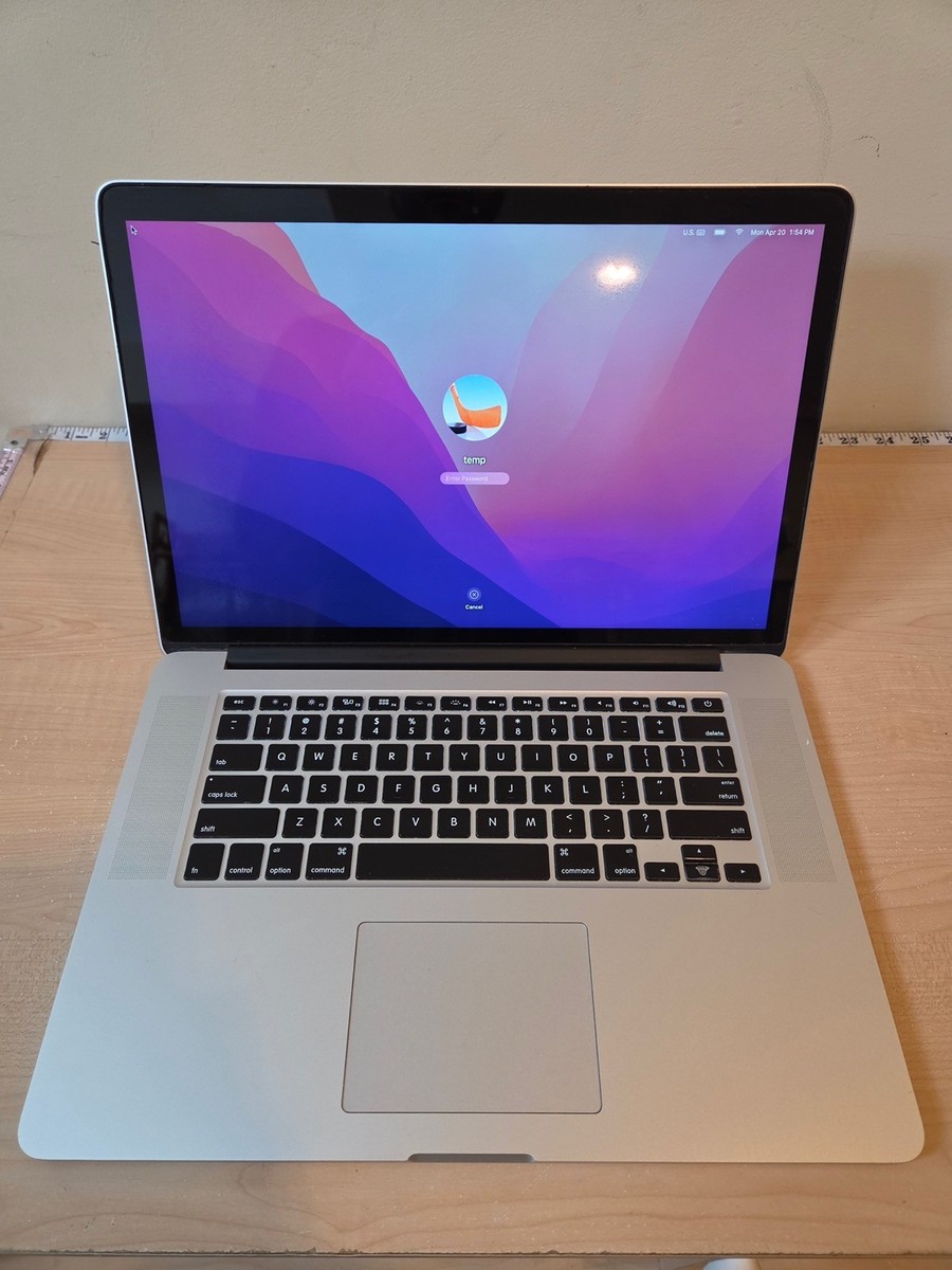 15” MacBook Pro Mid 2015, 2.2GHz Quad-Core i7, 16GB RAM, 500GB SSD