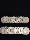 WALKING LIBERTY HALF DOLLAR ROLL OF 20. INSIDE IS A 38-D & 5 AU COINS!