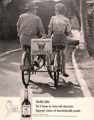 VTG Magazine Ad Print 1967 IMPERIAL HIRAM WALKER WHISKEY