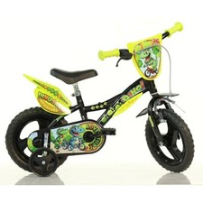 Bicicletta per Bambino 12 Pollici Dinosaur con Rotelle 3 4 5 anni Bici