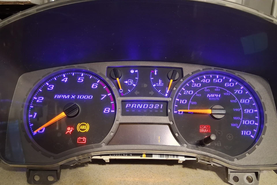 ✅ Cuadro de instrumentos Colorado Canyon 2004-2012 1 milla + iluminación azul sin TPMS Foto 2 de 2