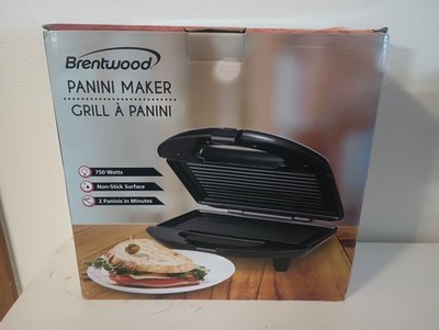 Brentwood Panini Maker TS-246 Stainless Steel & Black