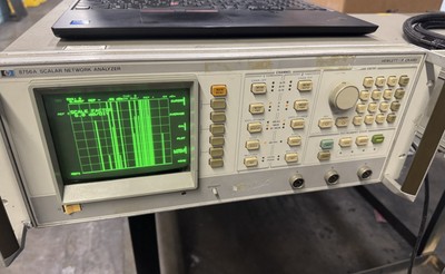 HP 8756A Scalar Network Analyzer BRIGHT CRT. FULLY WORKING For use with HP11664