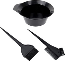 Hair Dye Color Brush and Bowl Set, Tint Comb for Hair Tint Dying Coloring Applic