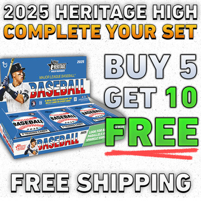 2025 Topps Heritage High Number Singles #501-700 - YOU PICK - Complete Your Set!