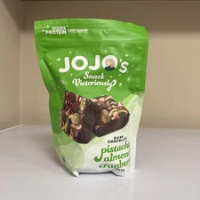 Jojo's Dark Chocolate Pistachio Almond Cranberry Bites, 14.4 Ounce